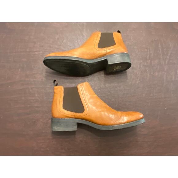 Triver Flight Tan Leather Chelsea Boots EU 38 US 7 Scandi Minimalist Capsule - Picture 4 of 9